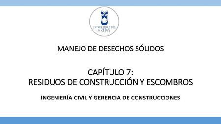 MANEJO DE DESECHOS SÓLIDOS