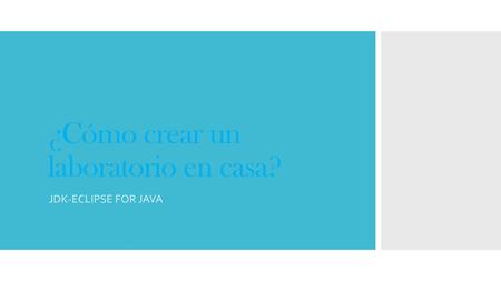 ¿Cómo crear un laboratorio en casa?