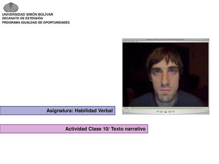 Asignatura: Habilidad Verbal