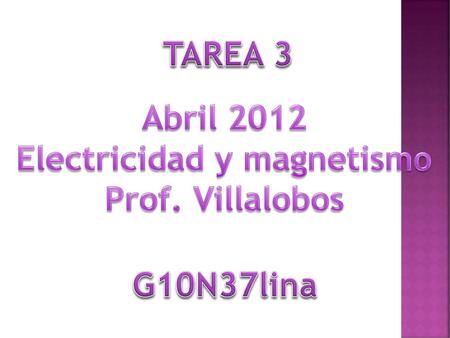 Electricidad y magnetismo