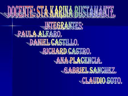 Docente: sta Karina bustamante.