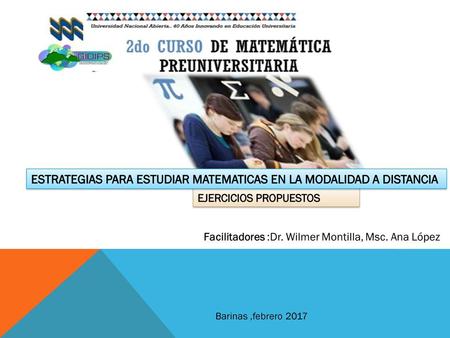 ESTRATEGIAS PARA ESTUDIAR MATEMATICAS EN LA MODALIDAD A DISTANCIA