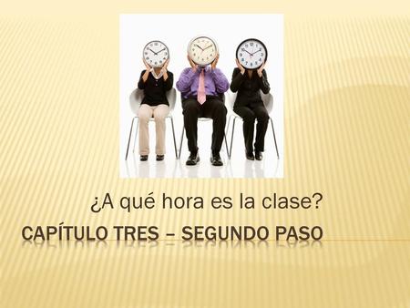 CapÍtulo tres – segundo paso