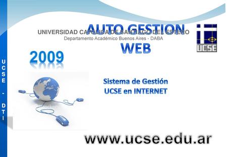 UCSE - Sistema de Gestión Académica y Arancelaria