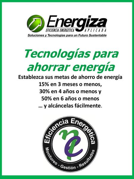 Tecnologías para ahorrar energía