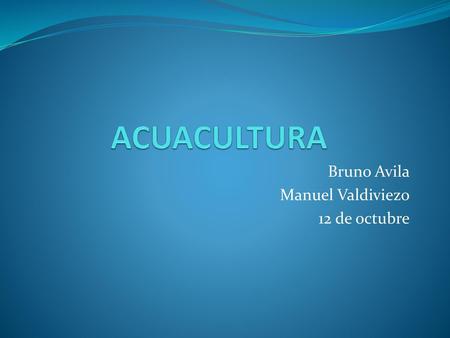 Bruno Avila Manuel Valdiviezo 12 de octubre