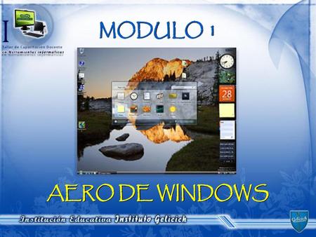 MODULO 1 AERO DE WINDOWS.