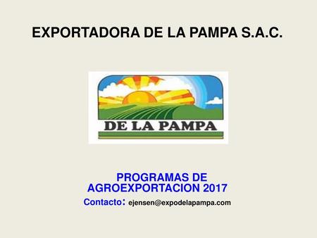 EXPORTADORA DE LA PAMPA S.A.C.