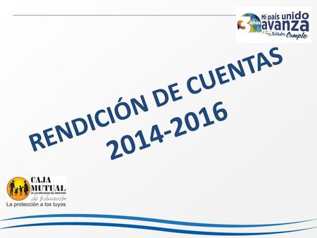 RENDICIÓN DE CUENTAS 2014-2016.