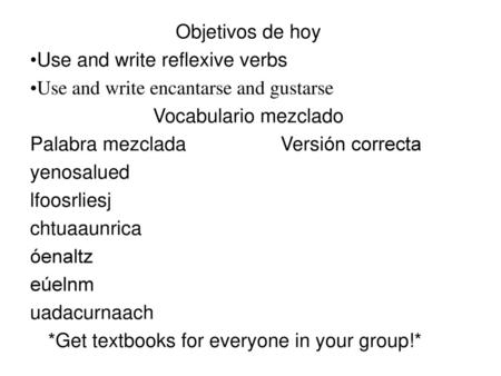 *Get textbooks for everyone in your group!*