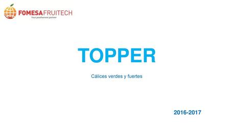 TOPPER Cálices verdes y fuertes 2016-2017.