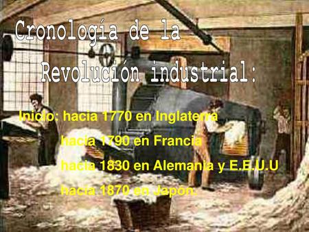 Revolución industrial: