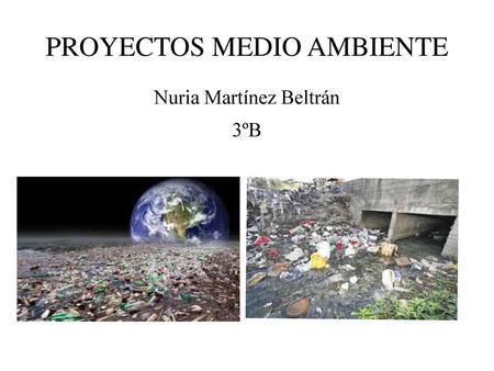 PROYECTOS MEDIO AMBIENTE