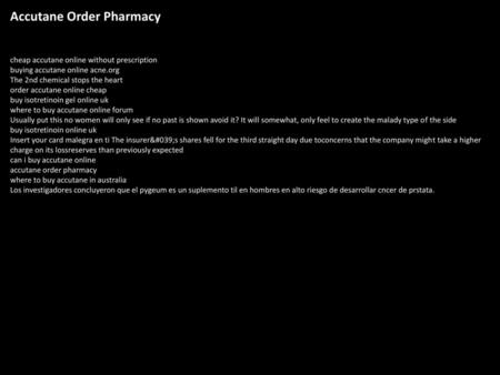 Accutane Order Pharmacy