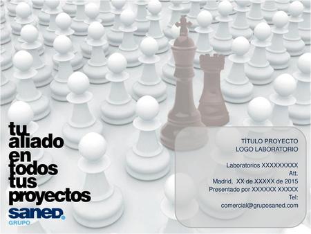 TÍTULO PROYECTO LOGO LABORATORIO Laboratorios XXXXXXXXX Att.