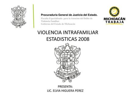 VIOLENCIA INTRAFAMILIAR ESTADISTICAS 2008