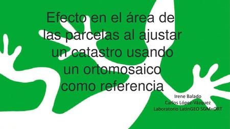 las parcelas al ajustar un catastro usando un ortomosaico