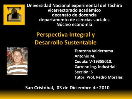 Perspectiva Integral y Desarrollo Sustentable
