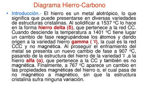 Diagrama Hierro-Carbono