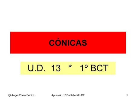 Apuntes 1º Bachillerato CT