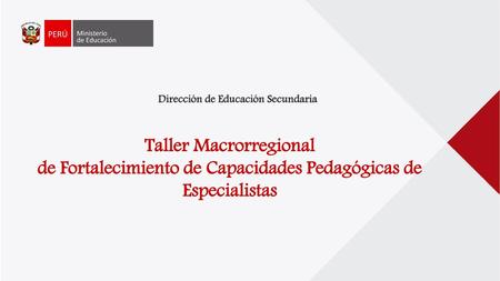 Taller Macrorregional