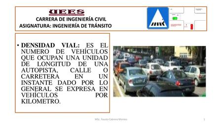 ASIGNATURA: INGENIERÍA DE TRÁNSITO