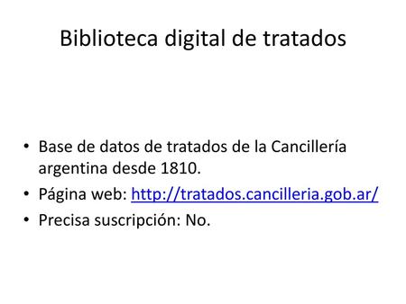Biblioteca digital de tratados