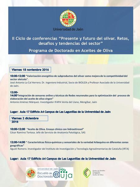 Programa de Doctorado en Aceites de Oliva