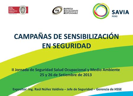 CAMPAÑAS DE SENSIBILIZACIÓN EN SEGURIDAD