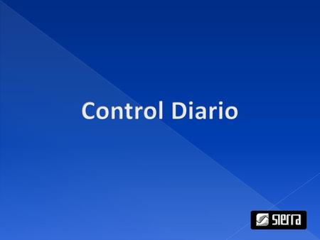 Control Diario.