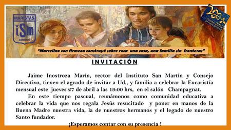 ¡Esperamos contar con su presencia !