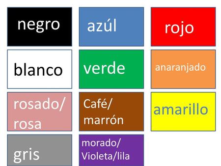 negro azúl rojo verde blanco gris rosado/rosa amarillo Café/ marrón