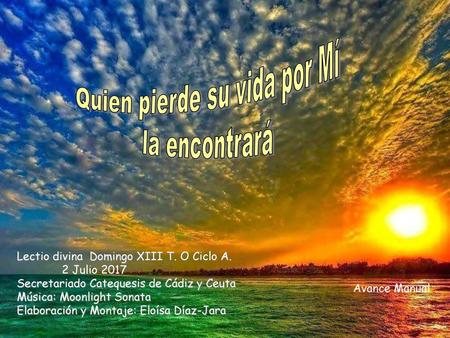 Quien pierde su vida por Mí