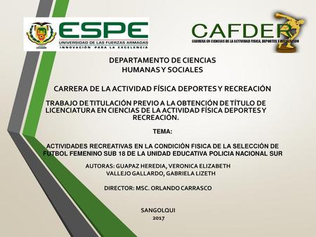 DEPARTAMENTO DE CIENCIAS HUMANAS Y SOCIALES
