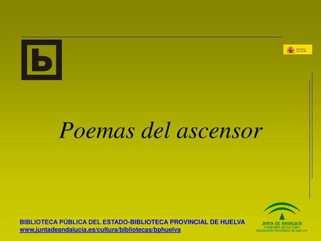 Poemas del ascensor.