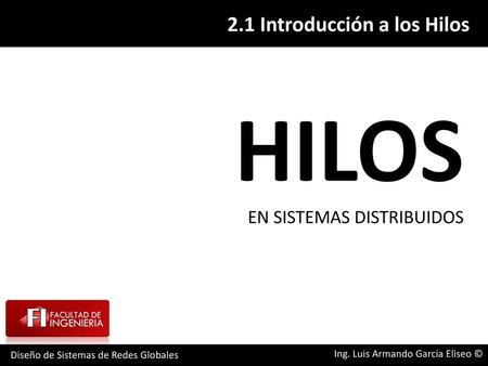 HILOS EN SISTEMAS DISTRIBUIDOS