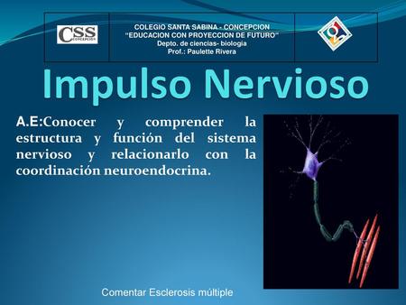 COLEGIO SANTA SABINA - CONCEPCION Depto. de ciencias- biología