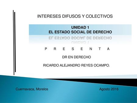 EL ESTADO SOCIAL DE DERECHO