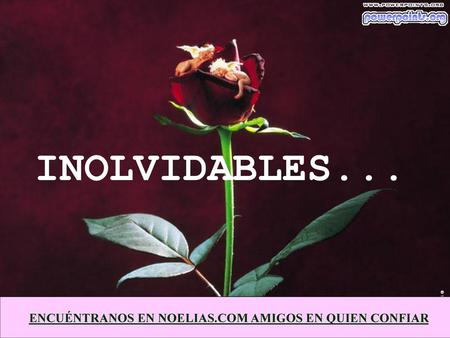 INOLVIDABLES....