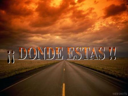 ¡¡ DONDE ESTAS !!.