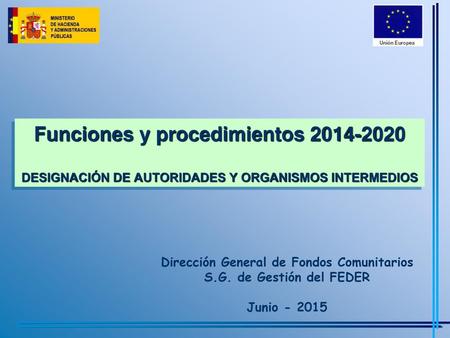 Dirección General de Fondos Comunitarios