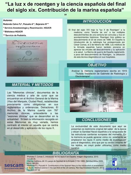 “La luz x de roentgen y la ciencia española del final del siglo xix