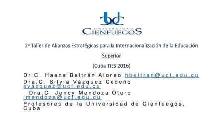 (Cuba TIES 2016) Dr.C. Haens Beltrán Alonso