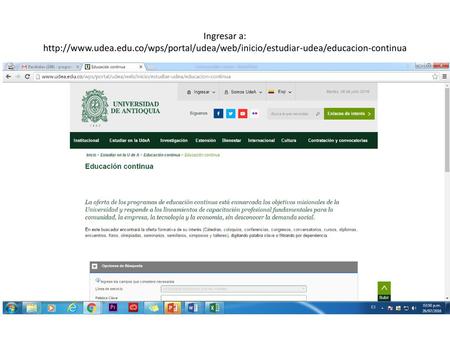 Sale Educación continua