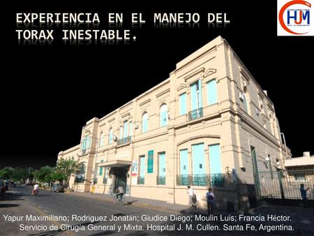 EXPERIENCIA EN EL MANEJO DEL TORAX INESTABLE.