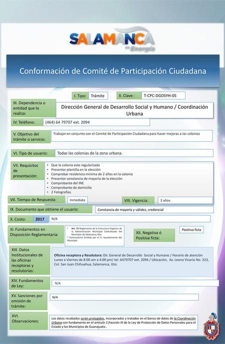 Conformación de Comité de Participación Ciudadana