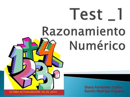 Test _1 Razonamiento Numérico