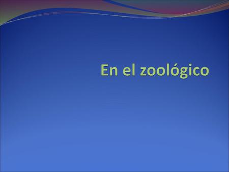 En el zoológico.
