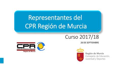 Representantes del CPR Región de Murcia