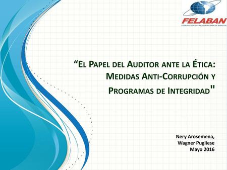 Nery Arosemena, Wagner Pugliese Mayo 2016